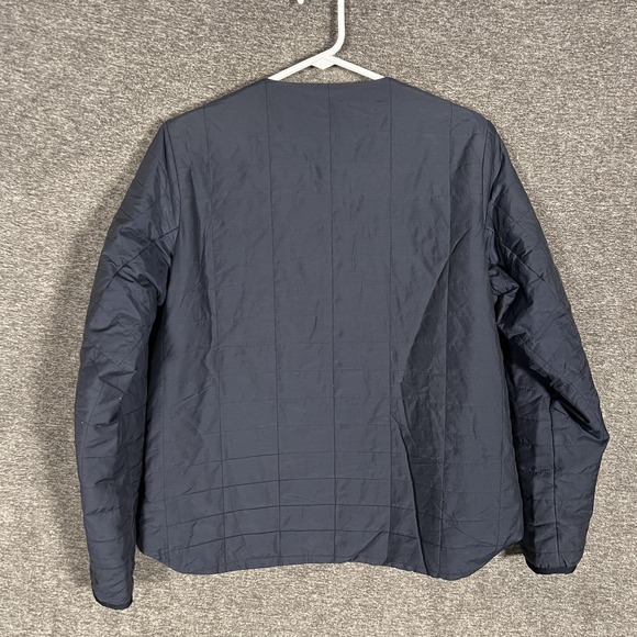 Mountain Hardwear Jacket Womens Medium Blue Quilted Collarless Lightweight Warm - Picture 7 of 8